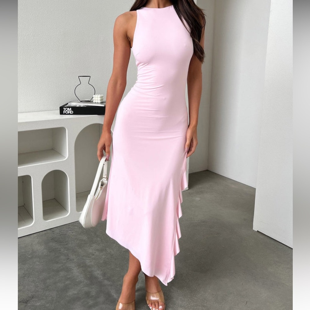 HADID MIDI DRESS - PINK